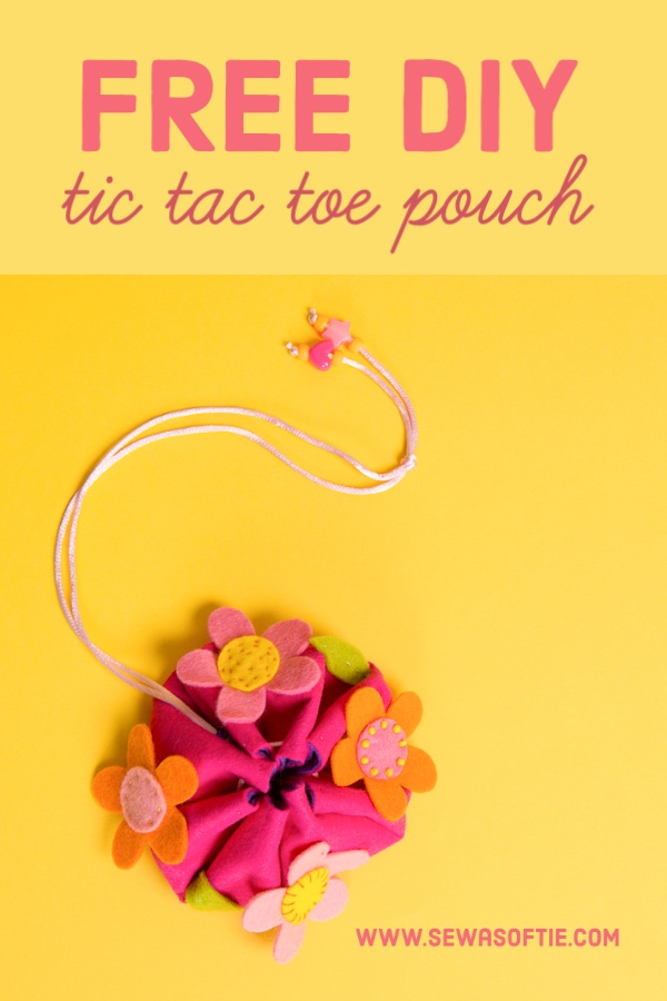 DIY tic tac toe pouch