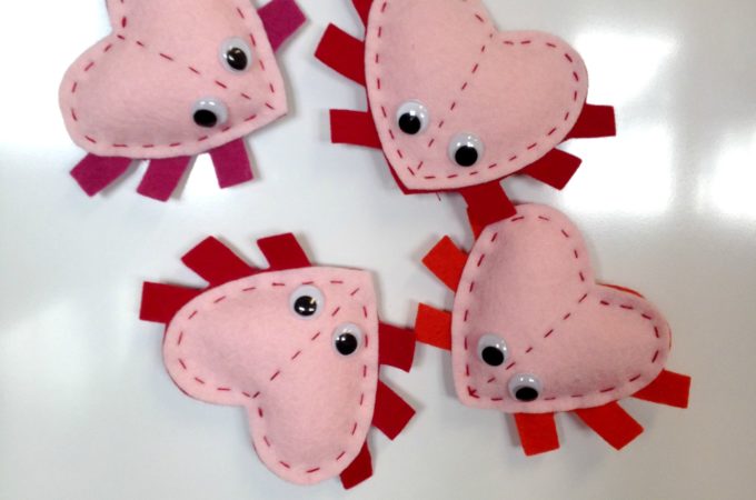 sew a softie for valentines day simple to sew Valentines day love bugs