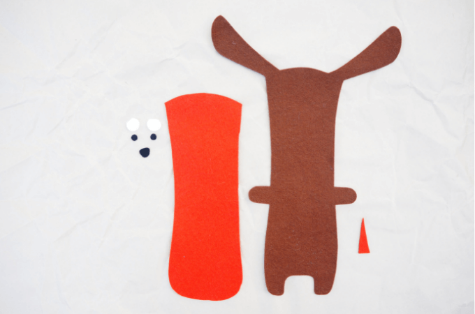 pattern pieces for sewing dog stuffy