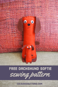 Duchy: An easy hand sewn dachshund softie - Sew a Softie