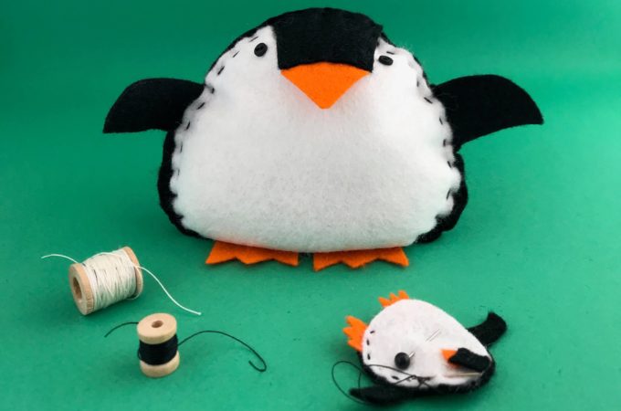 felt penguin soft toy