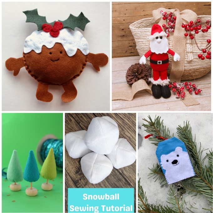 Easy Christmas Sewing projects kids can make