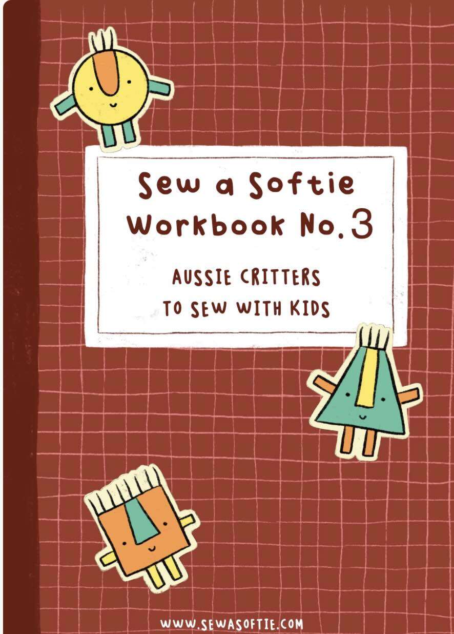 Aussie Critters to Sew with Kids workbook cover
